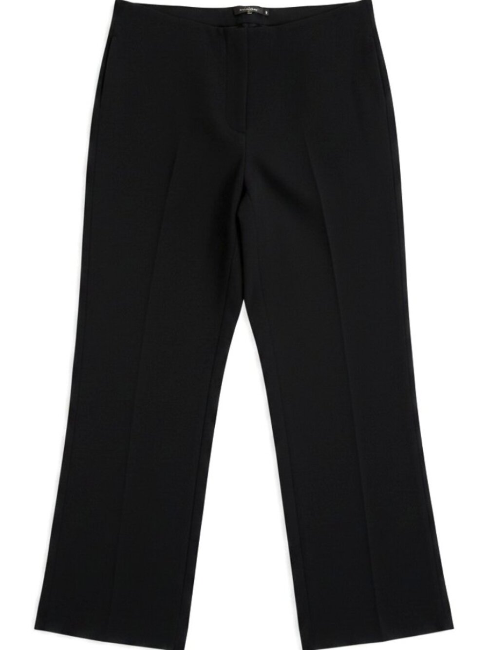 Eileen Fisher Systems Petite Wide Leg Pants PP Black Minimalist Zip Front
